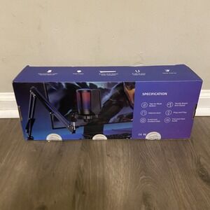 FIFINE‎ Ampligame A6T USB Gaming Microphone KitRadiant Lighting Open Box READ